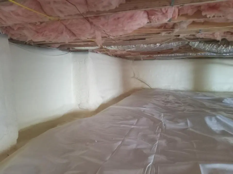 Crawl space encapsulation with closed-cell spray foam for Spray Foam Roofing in Sunnyvale